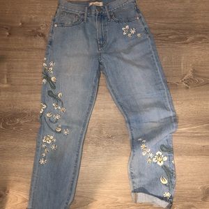 Madewell embroidered jeans!